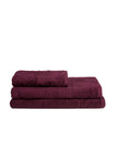 Σετ πετσέτες και χαλάκι μπάνιου homelovers organic 40X66+68X137+50X70 / Purple